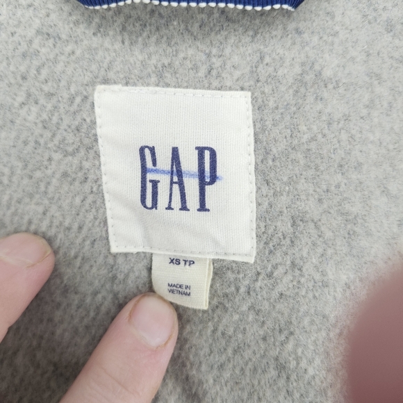 GAP Light Gray Wool-Blend Button Jacket - XSmall - Picture 7 of 7
